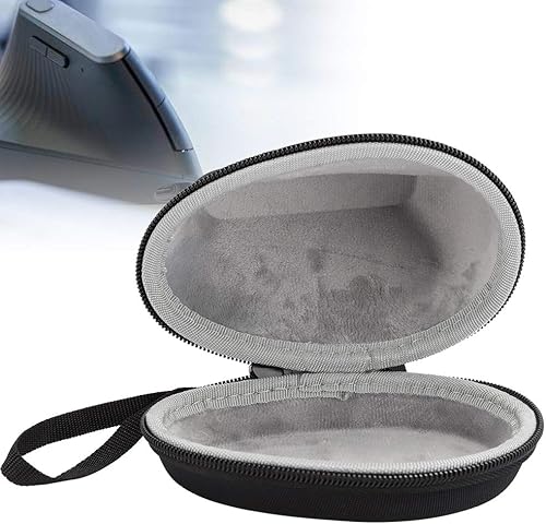 Miniatura 5 de Funda rígida de viaje para mouse Logitech MX Vertical Ergonómico, Bolsa de almacenamiento portátil de EVA, resistente al agua, anticaídas, con