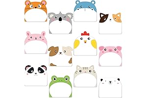 Adorable Cartoon Sticky Notes for School