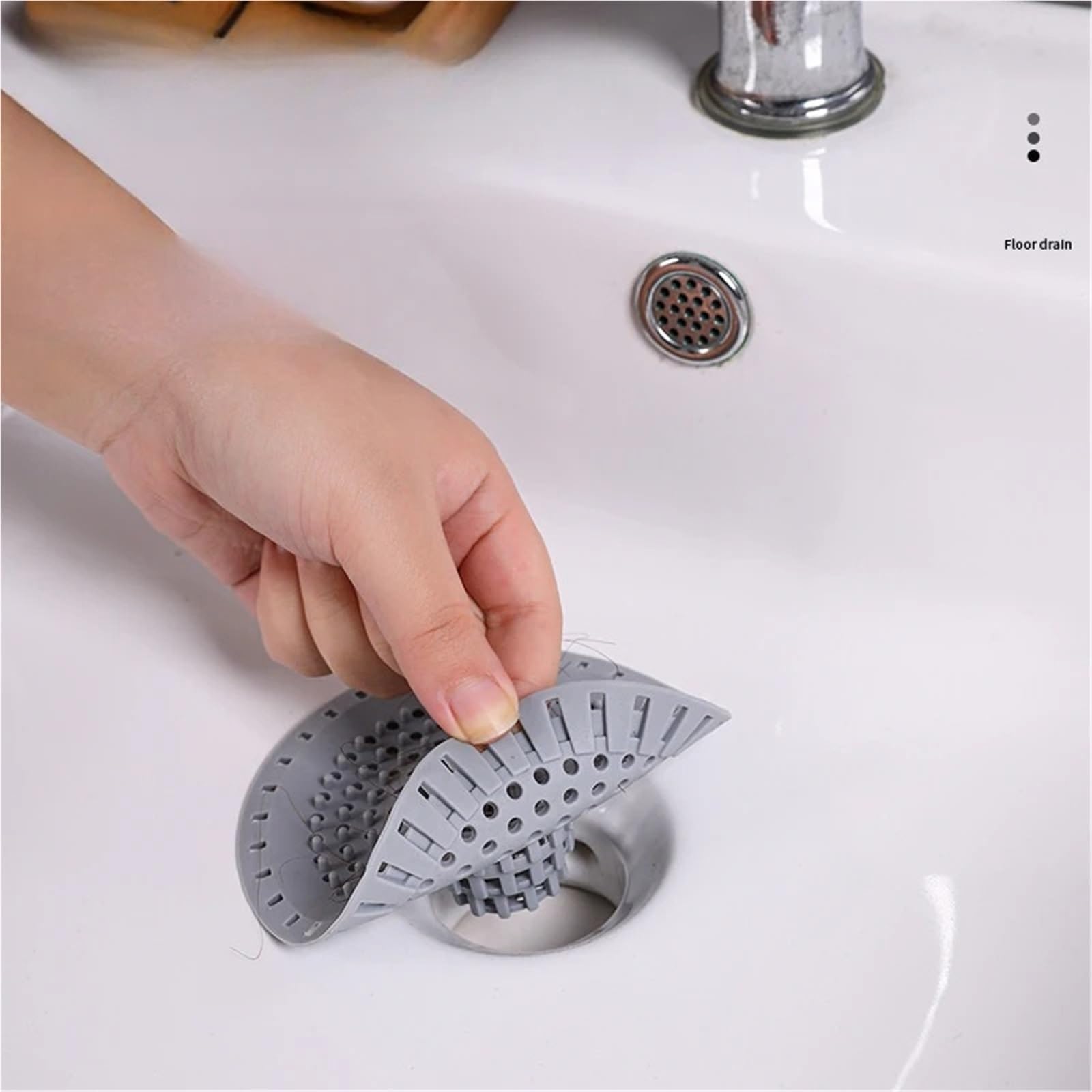 Filtro de Fregadero Cocina, Filtro for el Suelo la Ducha, colador Drenaje Silicona, coladores, recogedor Pelo for baño, 5 uds para Bañera,Ducha