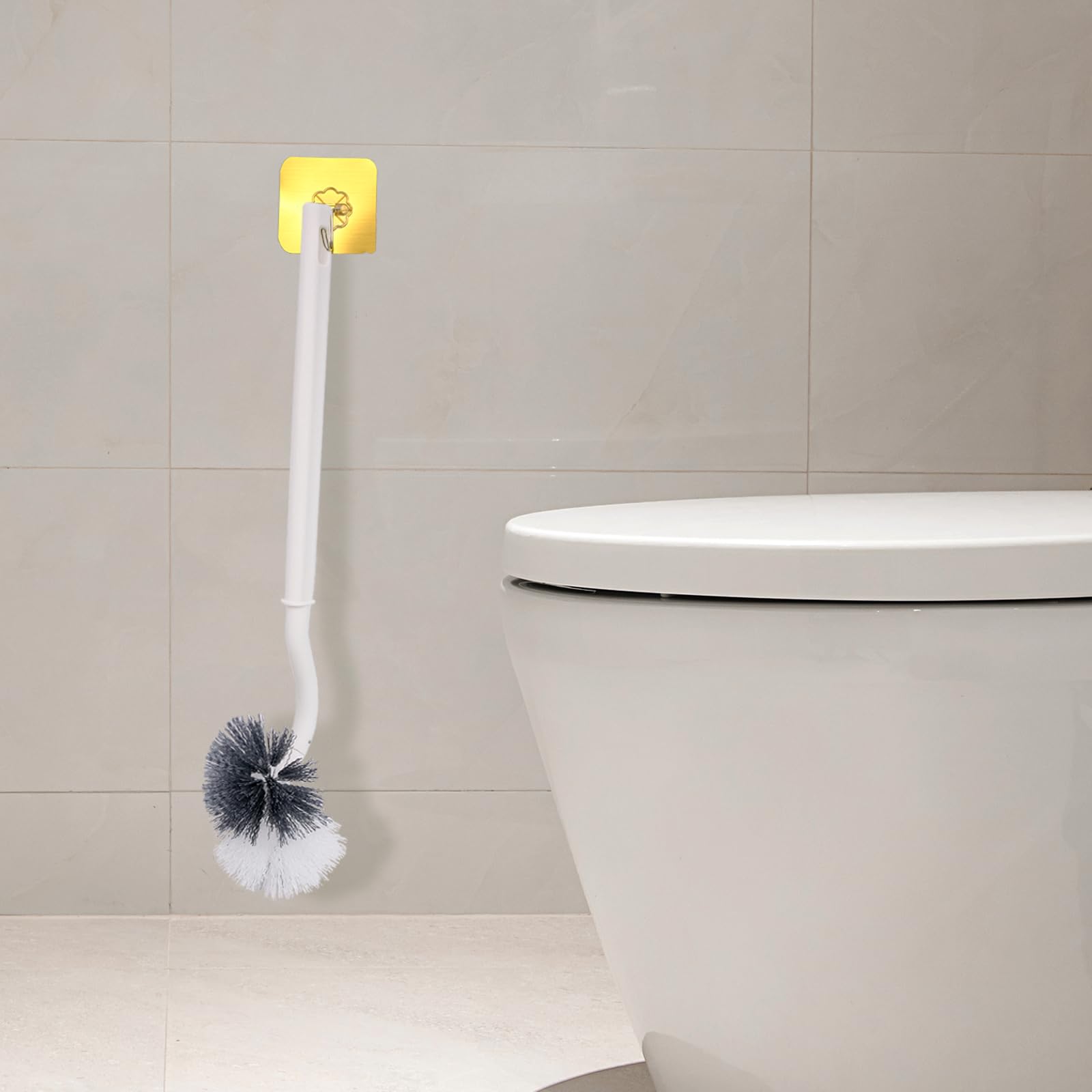 Confezione Da 2 Scopini per WC Con Supporto per Bagno, Doppia Testa a