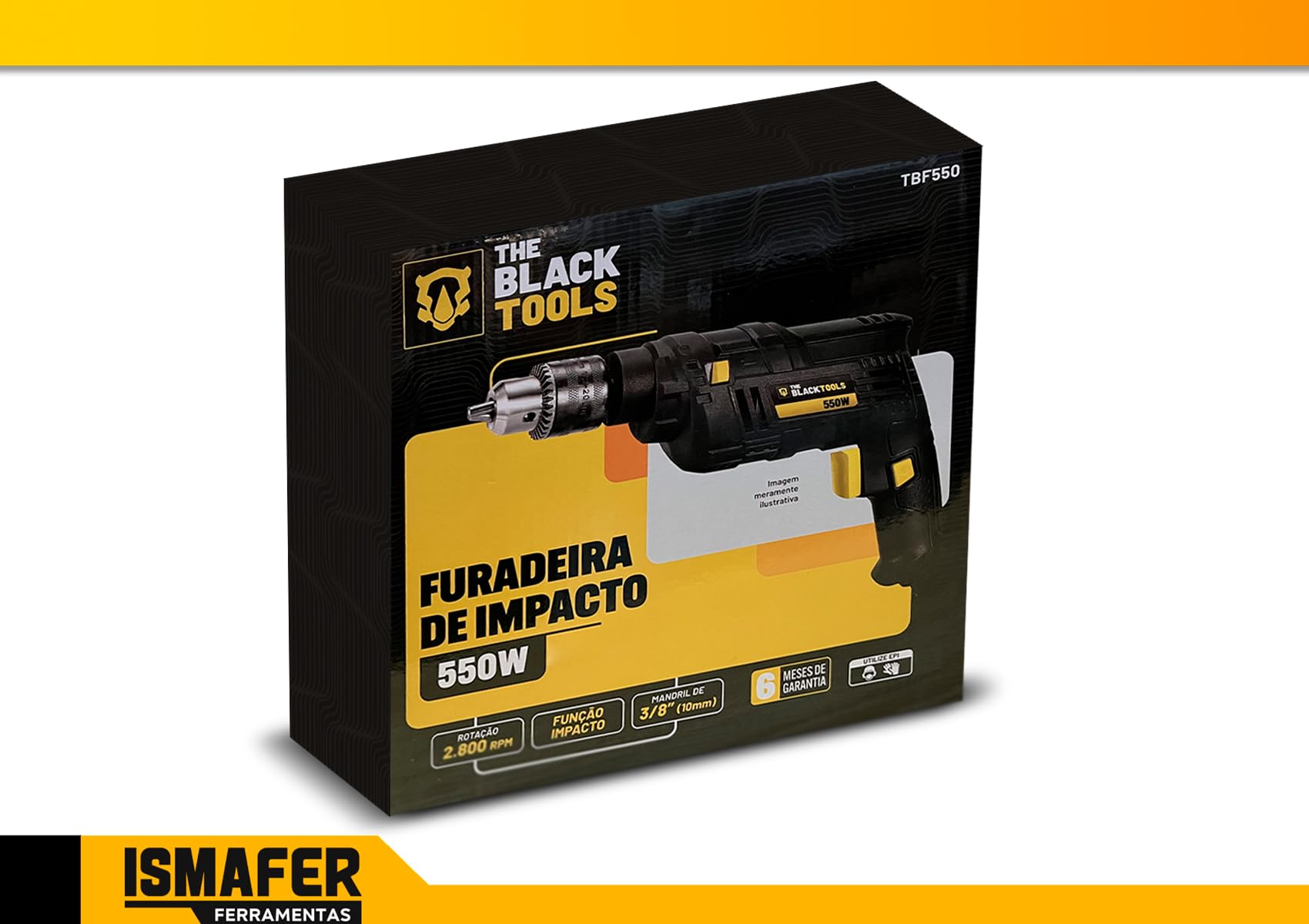 Furadeira Elétrica De Impacto 550w 3/8 10mm 220v Profissional