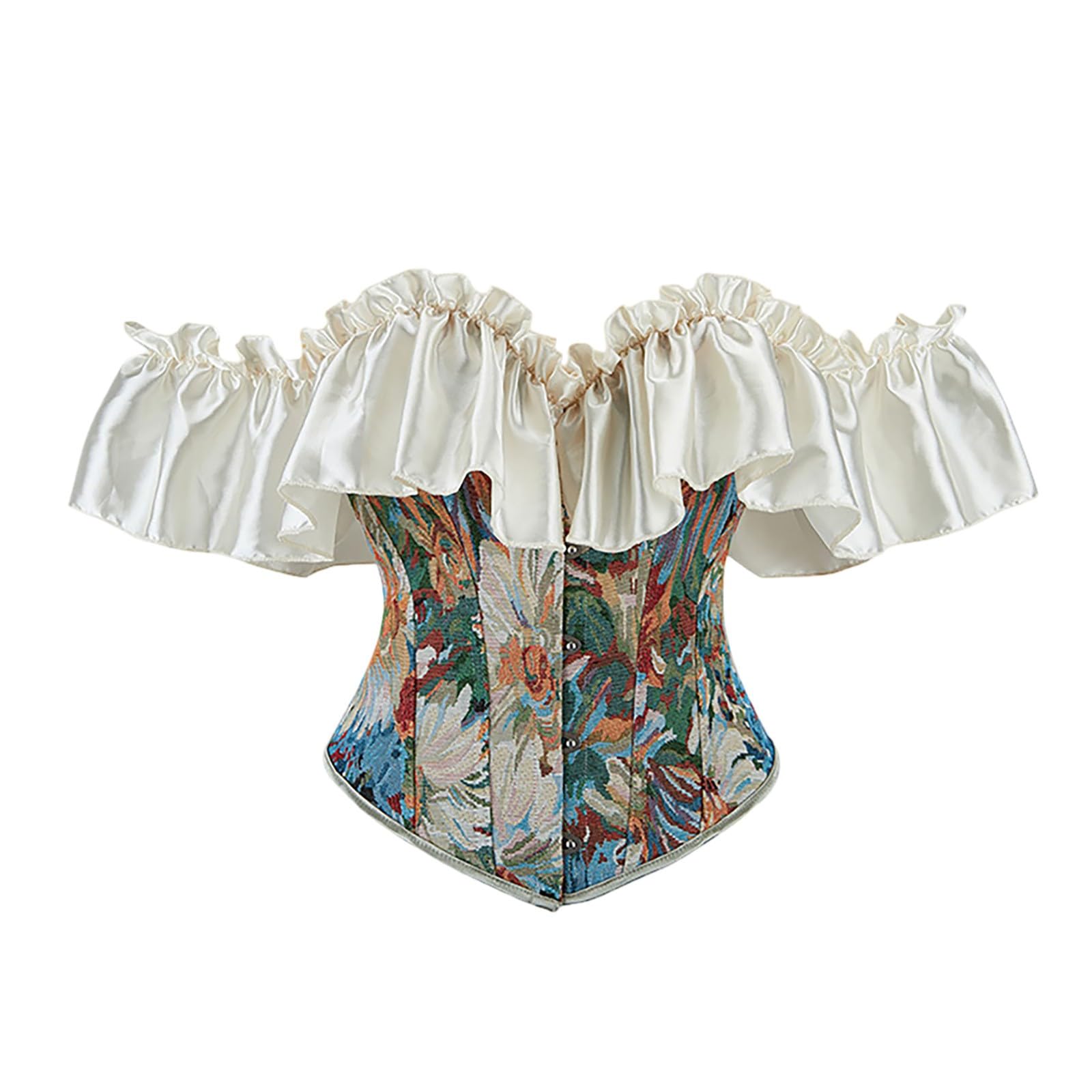 Elegante corsetto modellante con motivo a spina di pesce e lacci, corsetto da donna, moda versatile per tutte le occasioni
