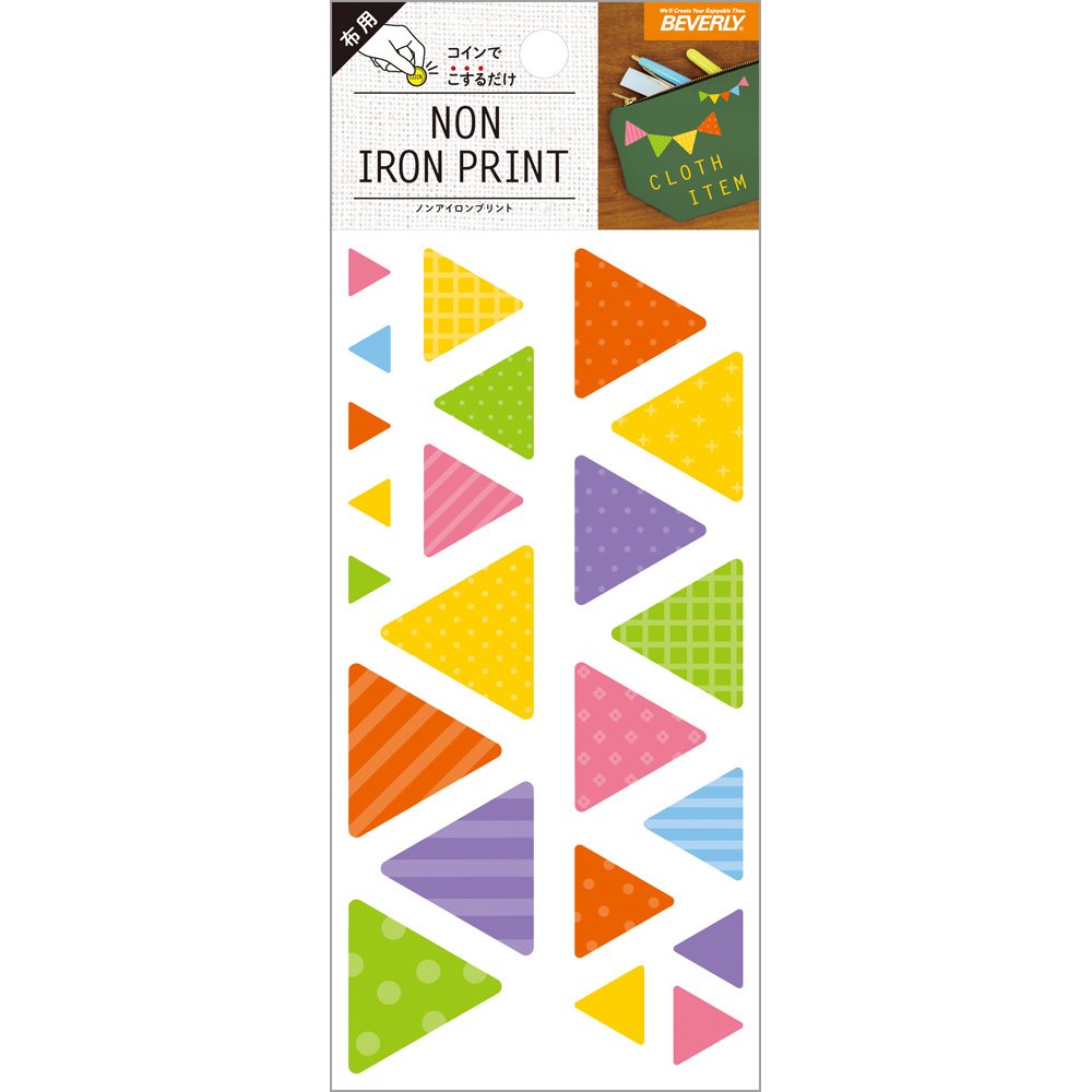 Amazon | ビバリー シール ワンポイント 三角 5セット SLN-020A | シール・ステッカー | 文房具・オフィス用品