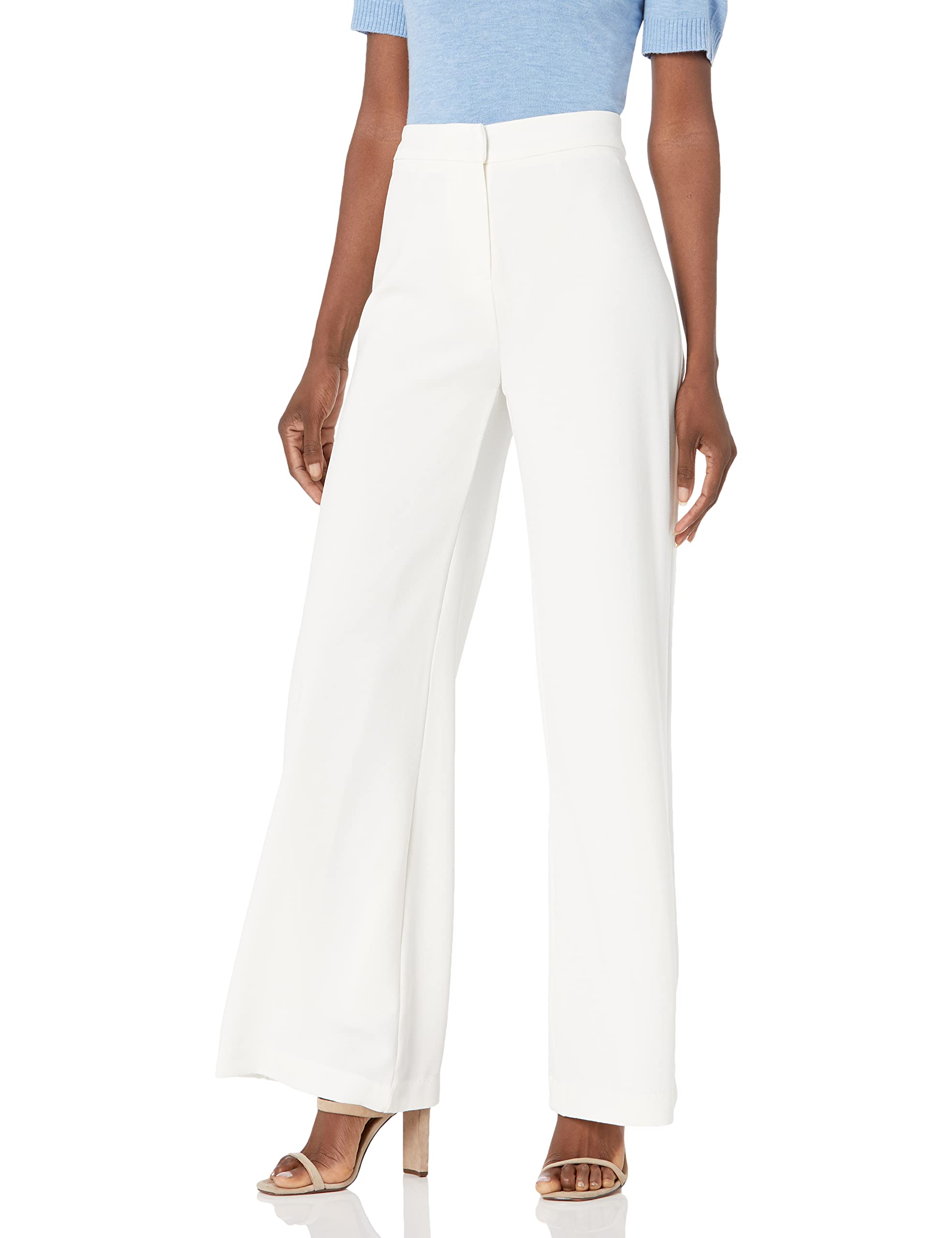 Nanette Nanette Lepore Womens Wide Leg Full Length Crepe Fashion Pant