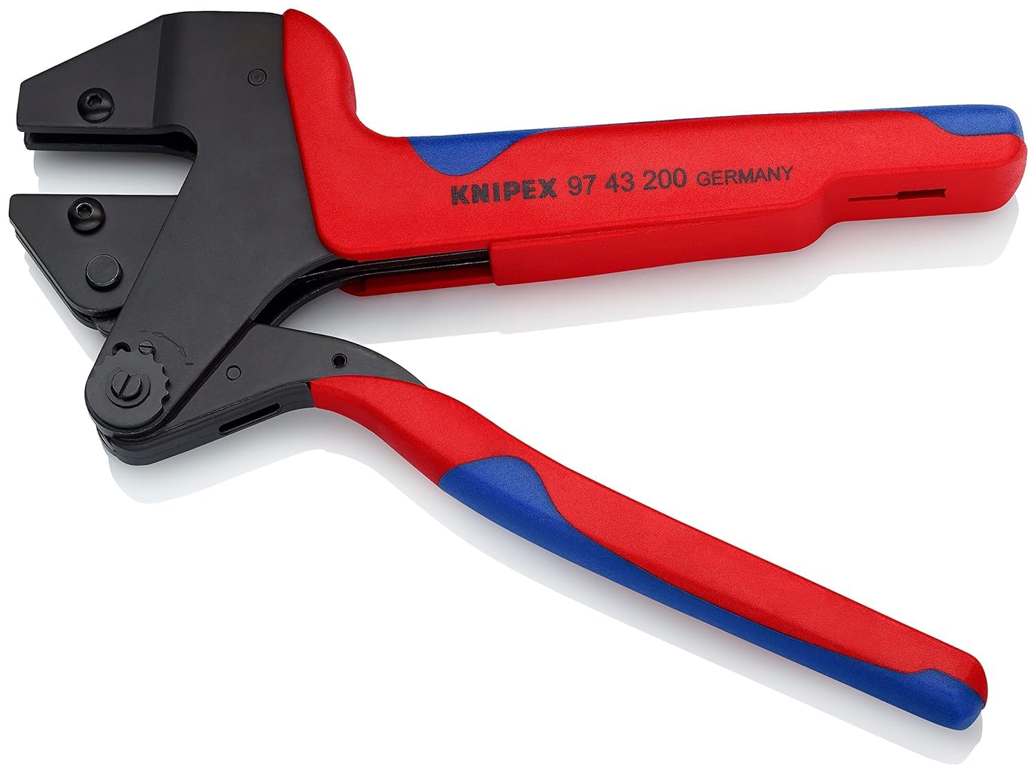 KNIPEX Crimpatrice universale per terminali per matrici intercambiabili con impugnature multicomponente 200 mm, 97 43 200 A