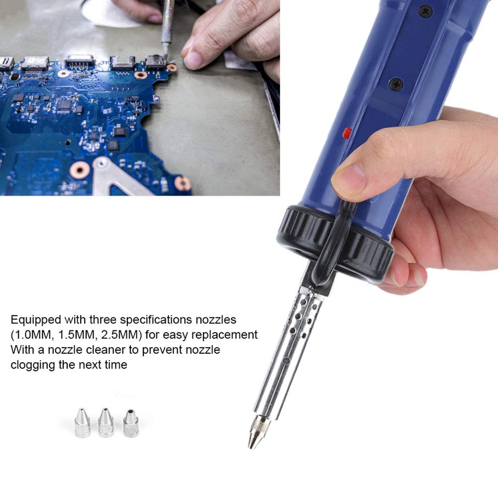 BBT-580 30W Pompe à Dessouder Électrique Pistolet à Fer à Souder Ventouse Automatique D'aspiration Outils D'étain pour Dessouder à Trou Traversant 1.0mm, 1.5mm, 2.5mm Prise UE 250V