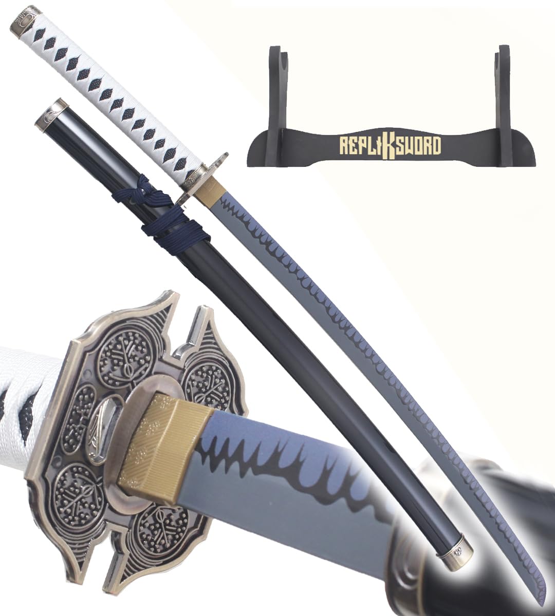 Devil May Cry 5 Katana en Bois Sabre Yamato Katana Vergil Epee Sparda Replique Cosplay + Presentoir Inclus