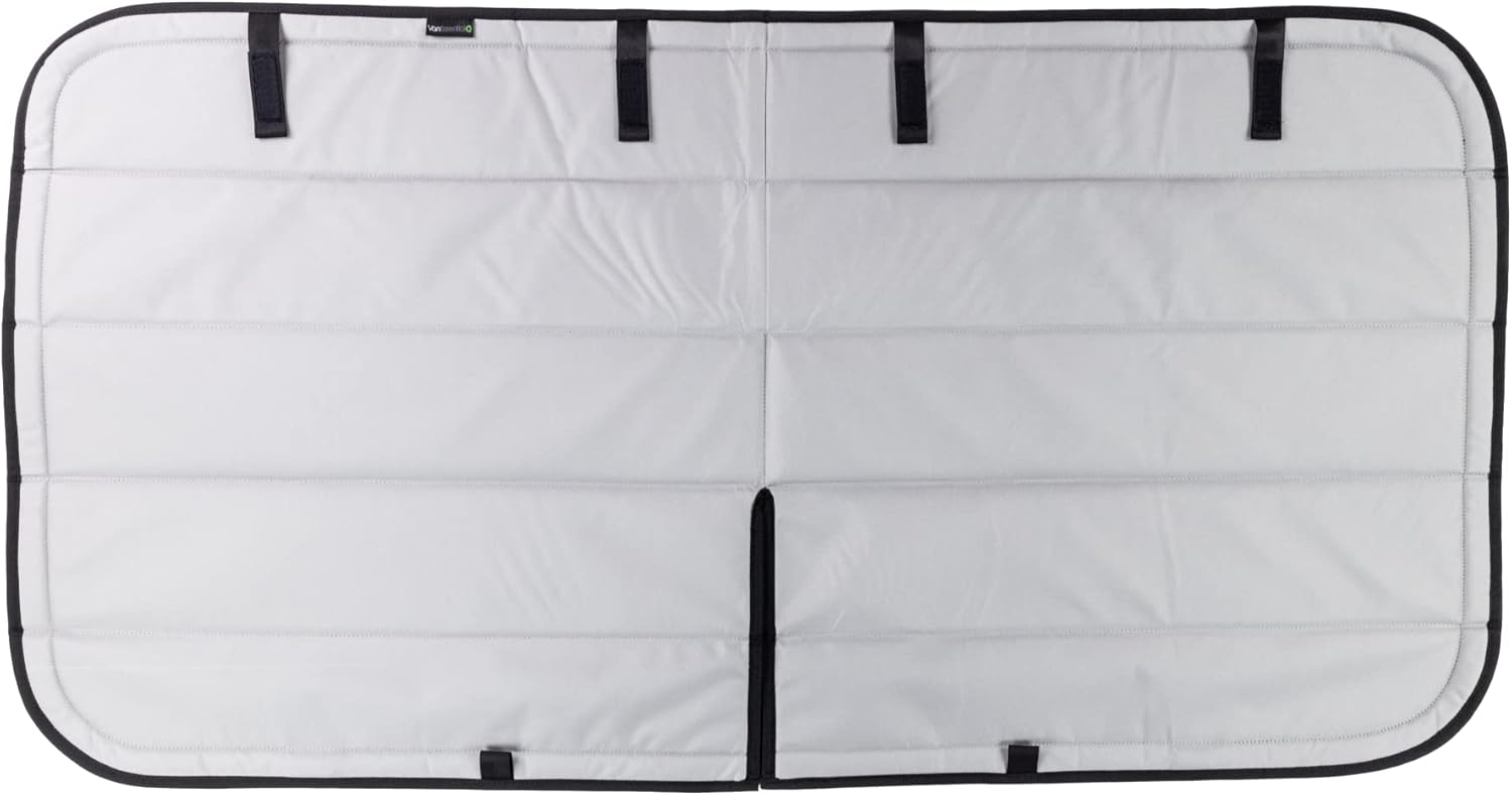 VanEssential Insulated Blackout Front Windshield Cover Designed for RAM Promaster Van Years 2014 to Current Model - Cool Gray