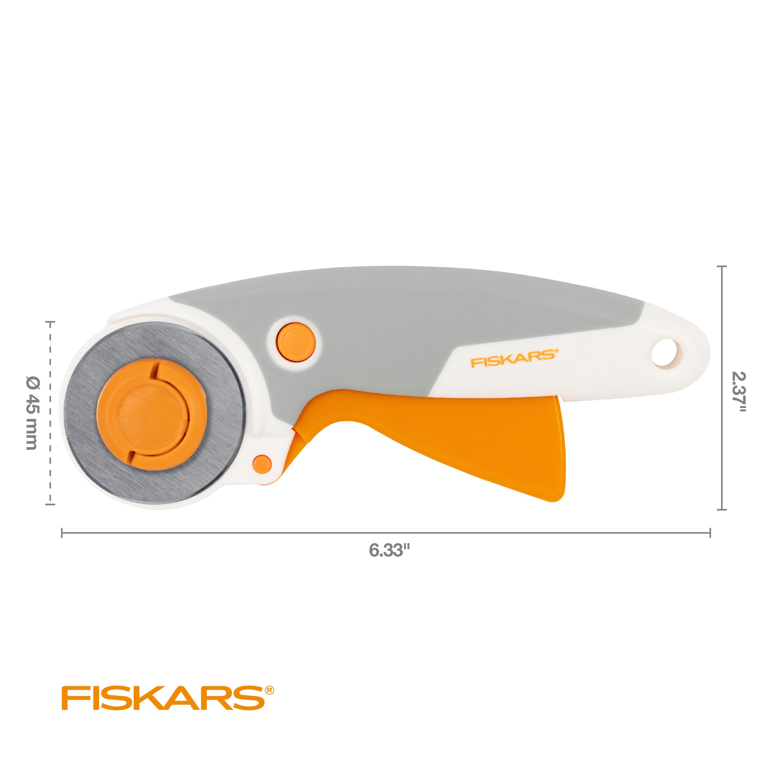 Fiskars® Easy Change Trigger Cutter rotatif Blanc 45 mm