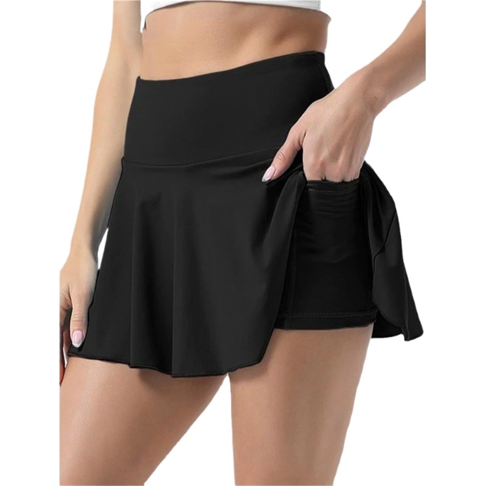 Falda de Tenis poliéster for Mujer con Bolsillos