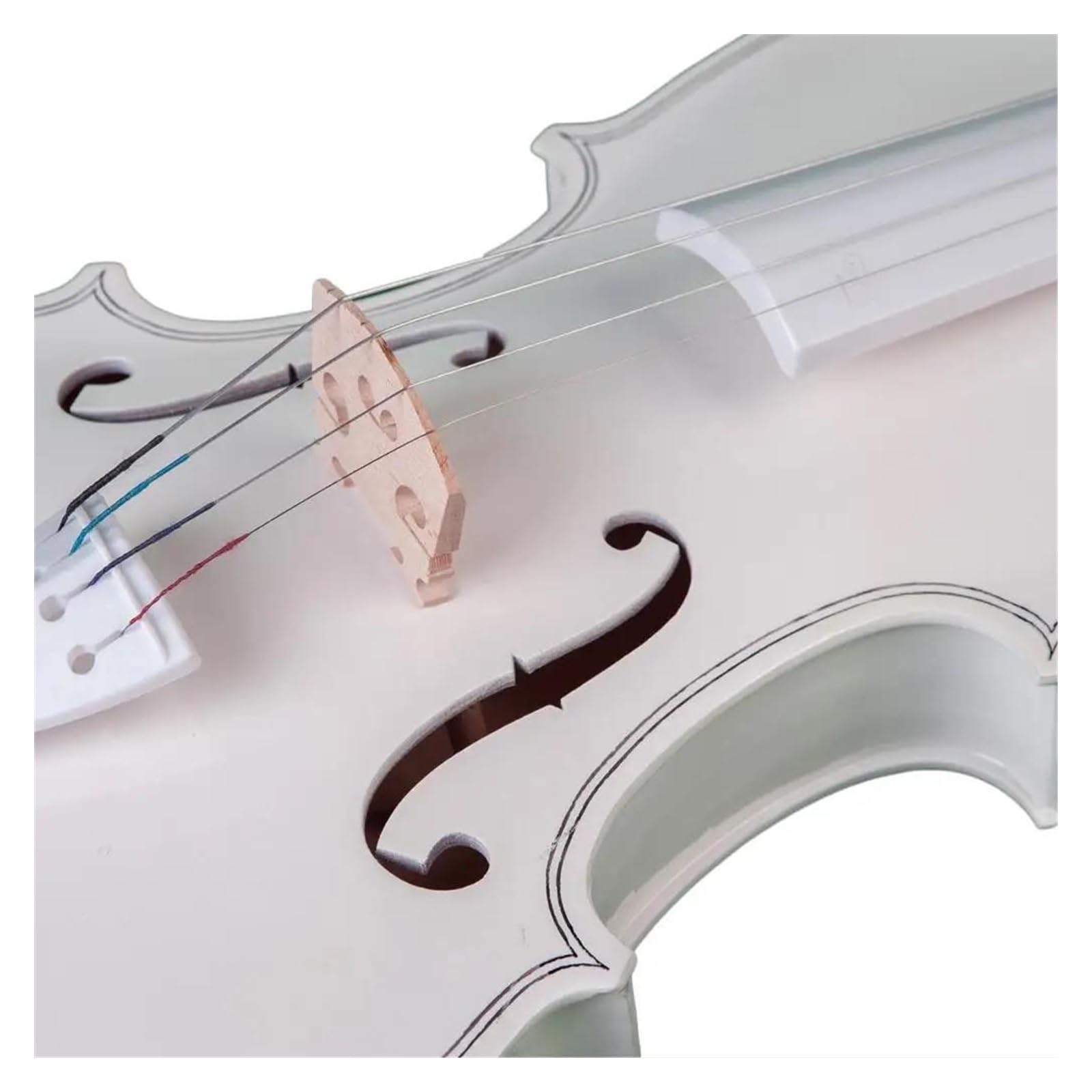 Violino Acustico 4/4 Fatto A Mano Per Principianti Set Con Custodia Per Archetto E Ponticello Strumento A Corda Violino