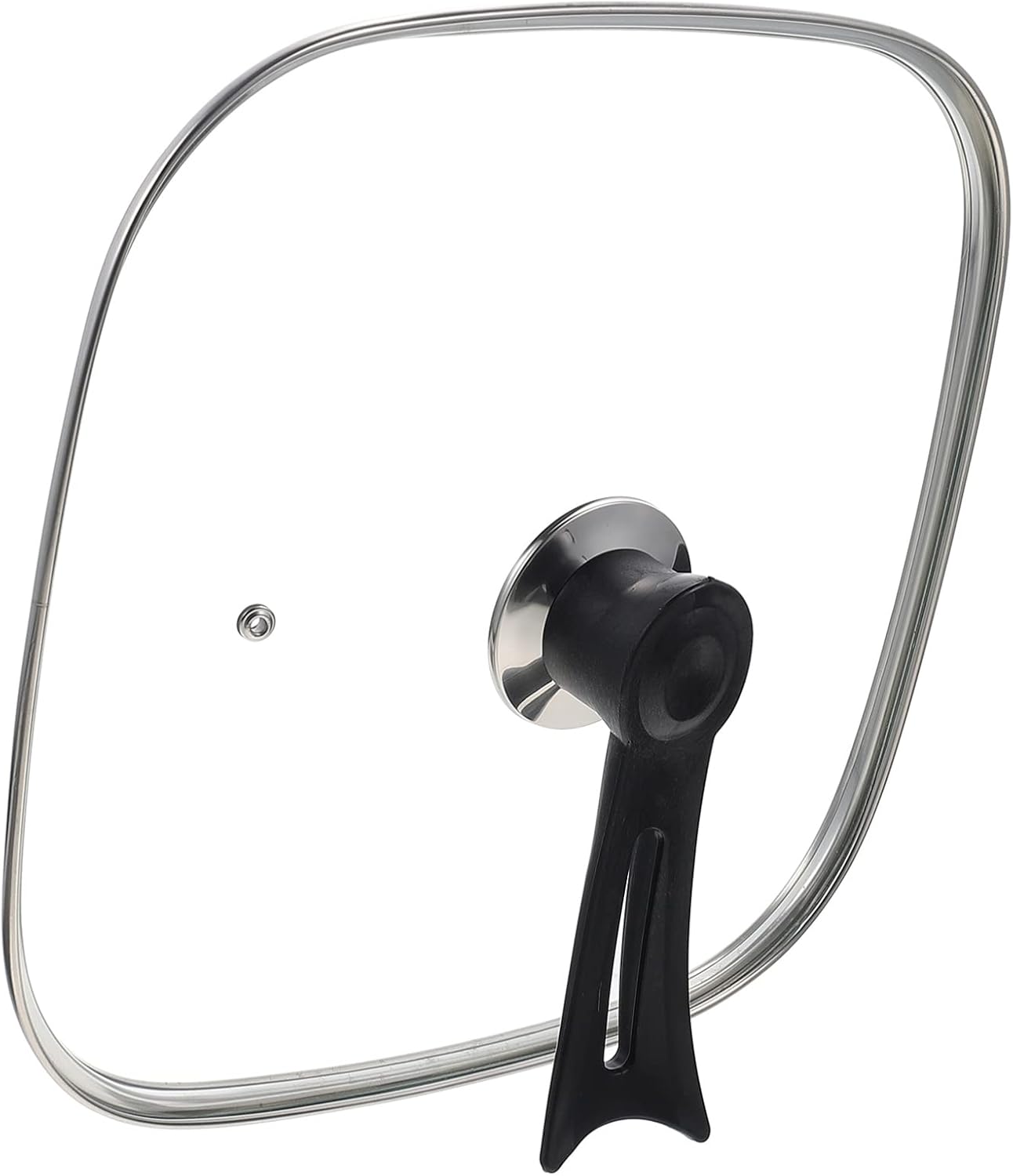 UPKOCH Clear Pot Lid Glass Square Lid with Knob Handle Griddle Dome Clear Pot Cover Saucepan Protector Kitchen Cookware for Pot Stove Skillet 30CM Cooking Pot Lid