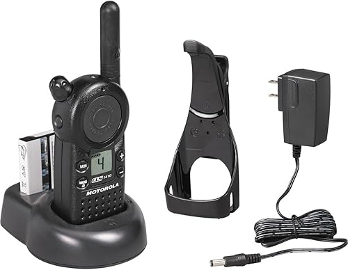 Miniatura 10 de Motorola Radio de dos vías 5 millas profesional 4 canales UHF , Negro