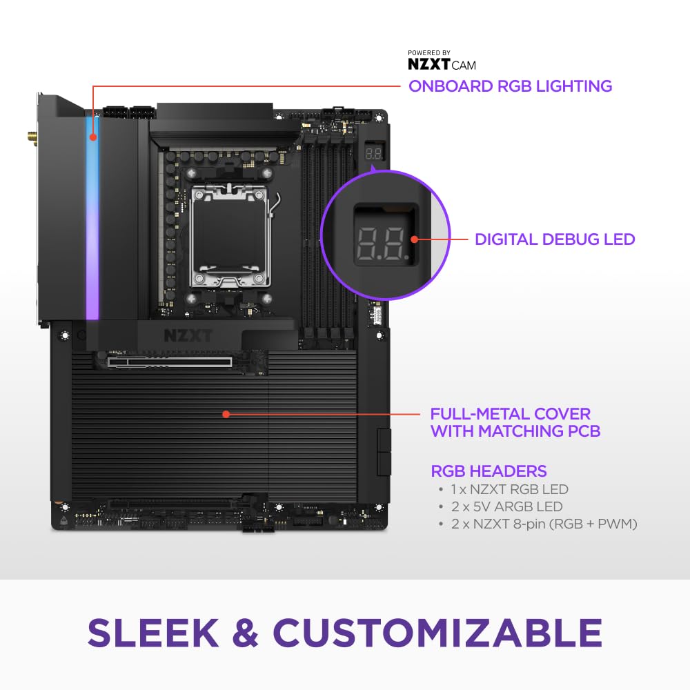 Amazon.com: NZXT N9 X870E - AMD X870E AM5 ATX Gaming