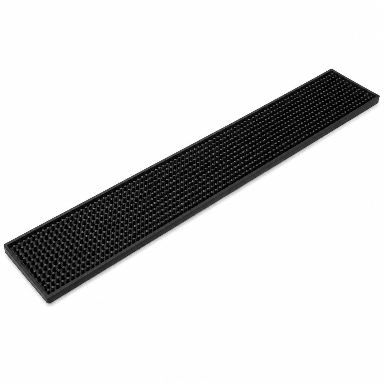 AURALIN Silicone Bar Mat 60 x 10 x 1 cm Black Non-Slip Drip Runner