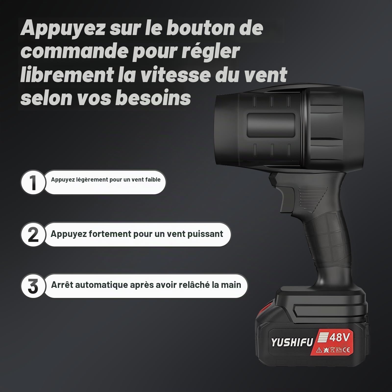 Séchoir à air souffleur pour voiture - Séchoir portable sans fil pour voiture, Séchoir souffleur pour voiture, Séchoir à air souffleur haute puissance pour voiture, Séchoir souffleur turbo pour