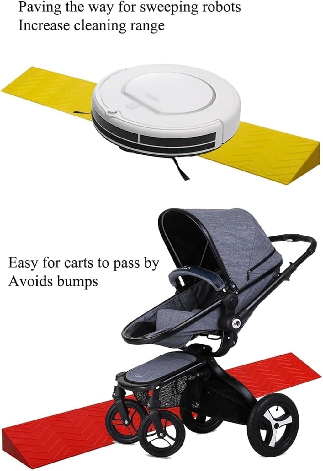 Rampa de Acceso for vehículos, rampa for baño for Personas con discapacidad, Movilidad for Bicicletas y sillas de Ruedas.(Grigio,100x7x1.5cm)
