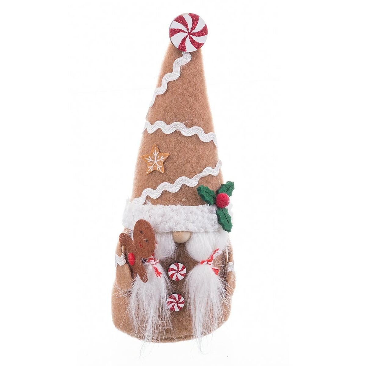 BigBuy Christmas Christmas Ornament Beige Multicolor Sand Fabric Girl 8 x 6 x 19.5 cm