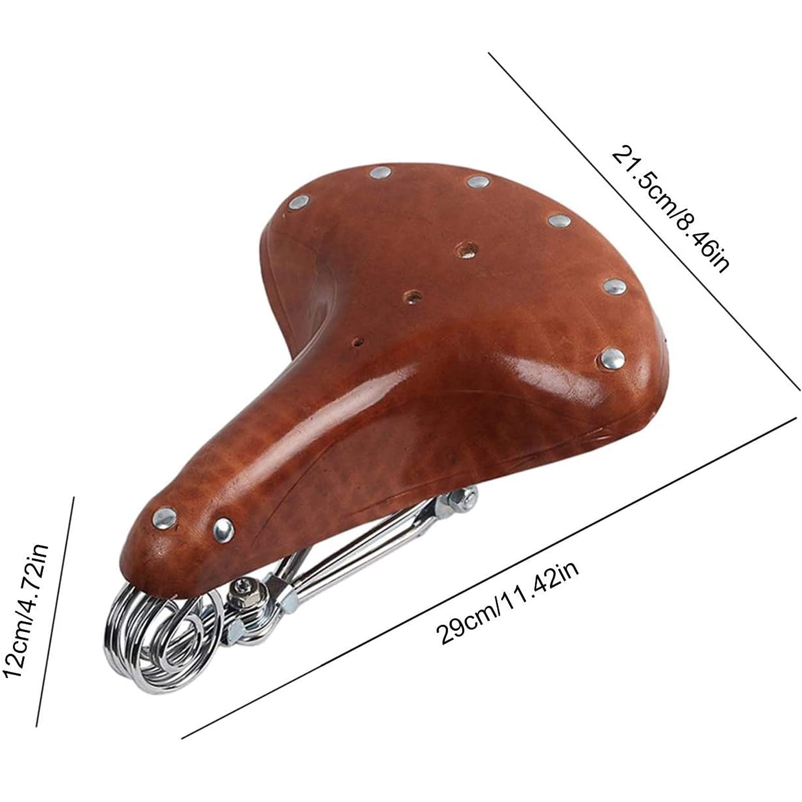 ancienne et Jolie selle de vélo en cuir Original - Marqué JEADUM