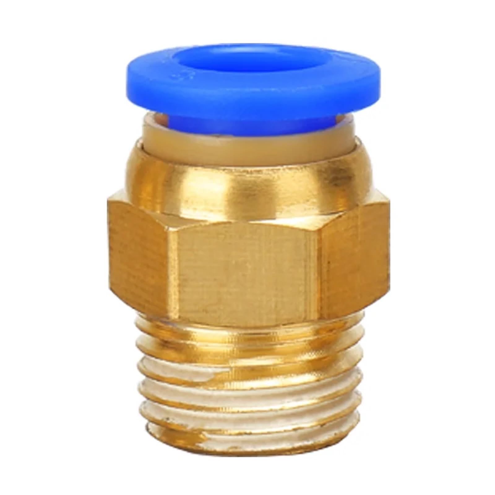 1PC tè Gomito Ottone 1/8-1/2" BSPT F/M Pneumatico(6 M5 PH)