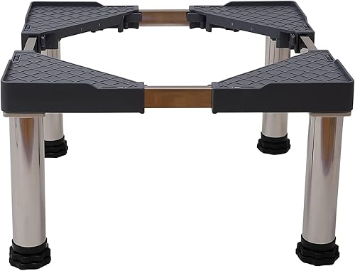 Base de refrigerador a prueba de humedad Soporte para lavavajillas con 4 patas ajustables de altura de 9.8 pulgadas, base de aire acondicionado,