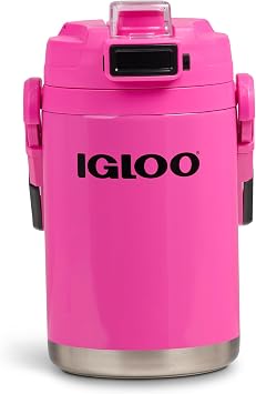 Igloo Rival Fusion 54 Oz Stainless Steel Sport Bottle | Insulated Water Jug | Pink Fizz