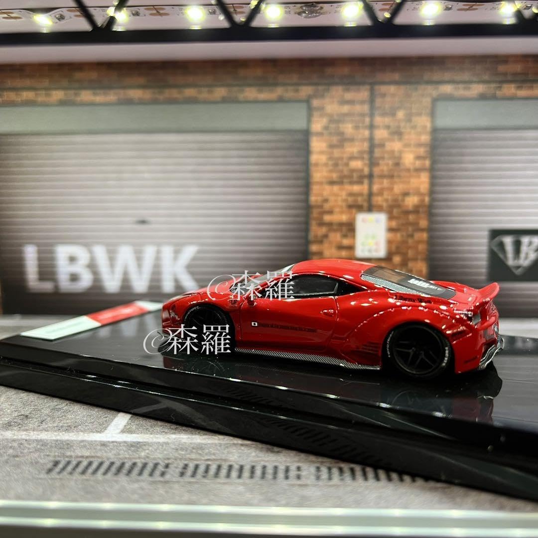 現品 LBWK Ferrari フェラーリ 458 GT 1/64 赤 ミニカー Amazon.co.jp: LBWK リバティーウォーク フェラーリ 458 1 64 赤