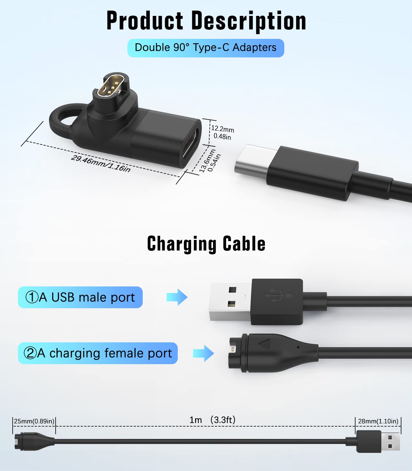 Caricabatterie Magnetico MoKo Per Garmin - Dock USB-C Compatibile Con Fenix, Forerunner, Venu E Altri Modelli - Foto 13