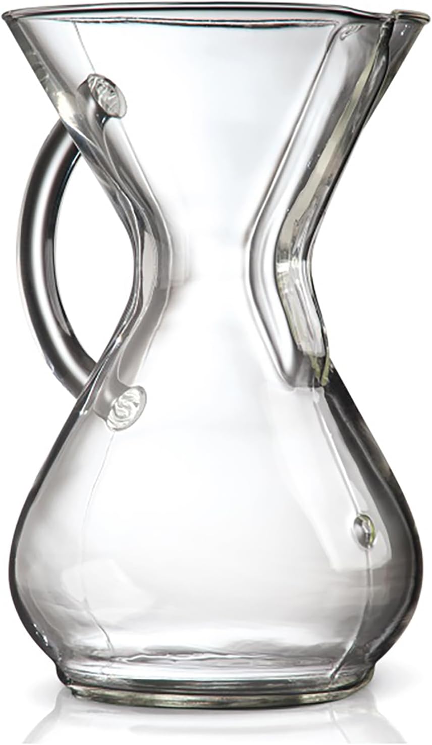 Pour-Over Glass Coffeemaker - Glass Handle Series - 6-Cup - Exclusive Packaging