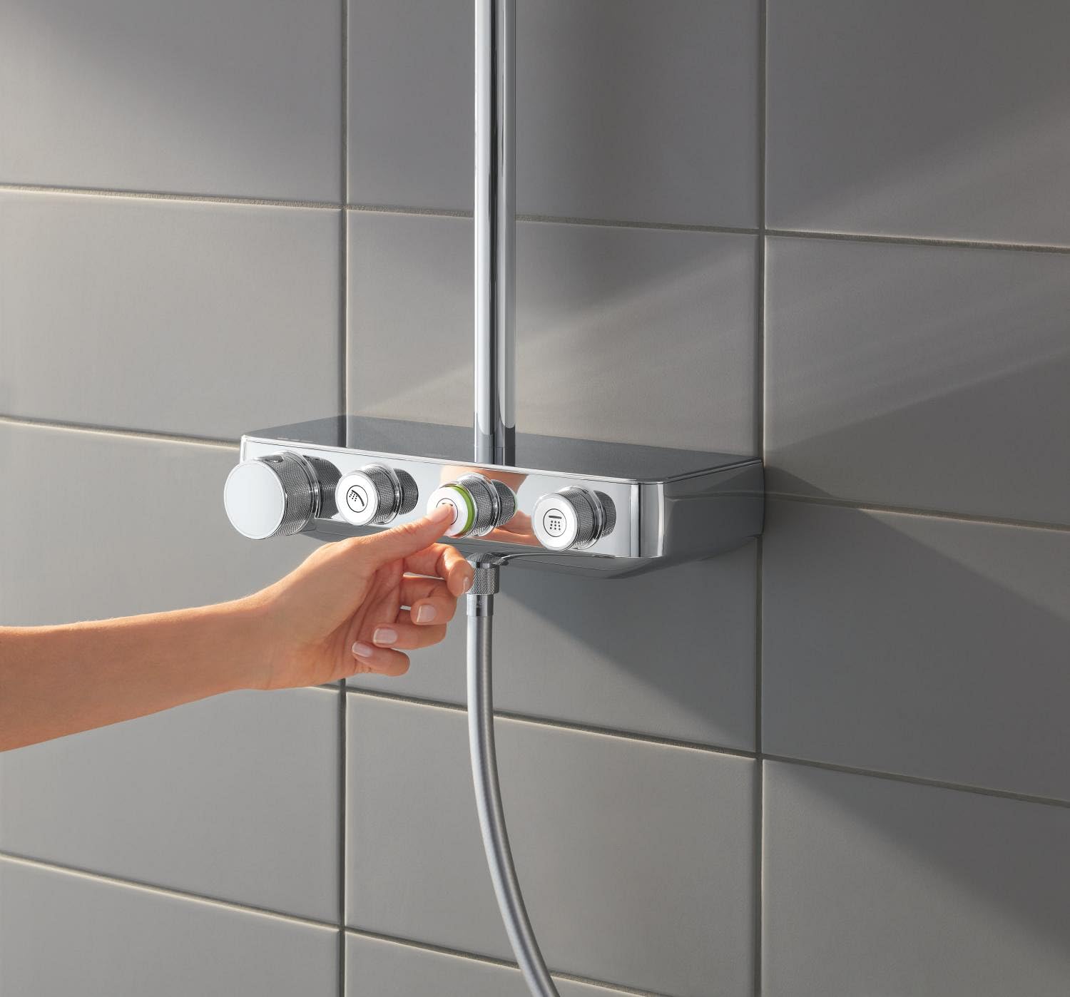 Grohe Sistema Doccia Euphoria SmartControl 310 Cube con Miscelatore Termostatico, Cromo, Soffione 310 mm 26508000
