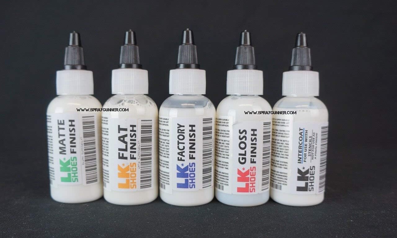 Liquid Kicks LK SHOES Top Coat Leather Sealer Starter Pack 5 Bottles 2oz Each with Bonus by SprayGunner
