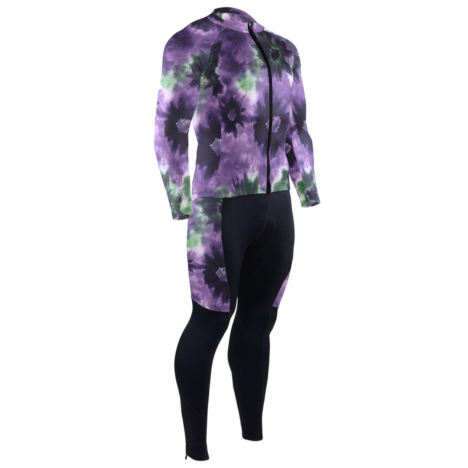 Herren Radtrikot mit Taschen, atmungsaktiv, Ärmel, 3D-gepolstert
