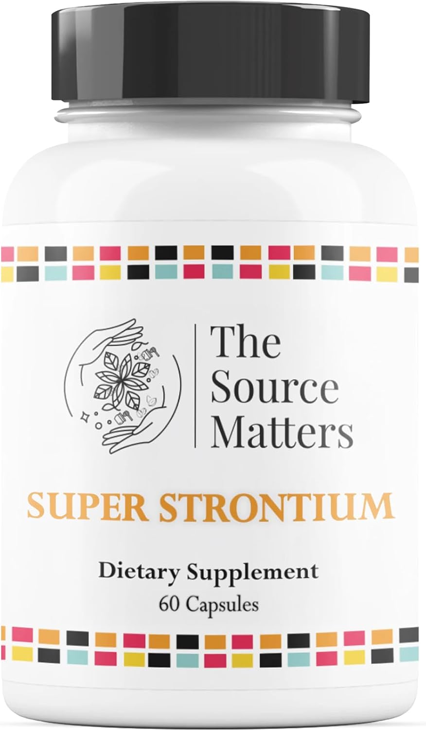 Super Strontium Boost Dietary Supplement | Bone Support Formula with Strontium Citrate for Structural Integrity, Skeletal Strength, and Balanced Bone Turnover (60 Capsules)