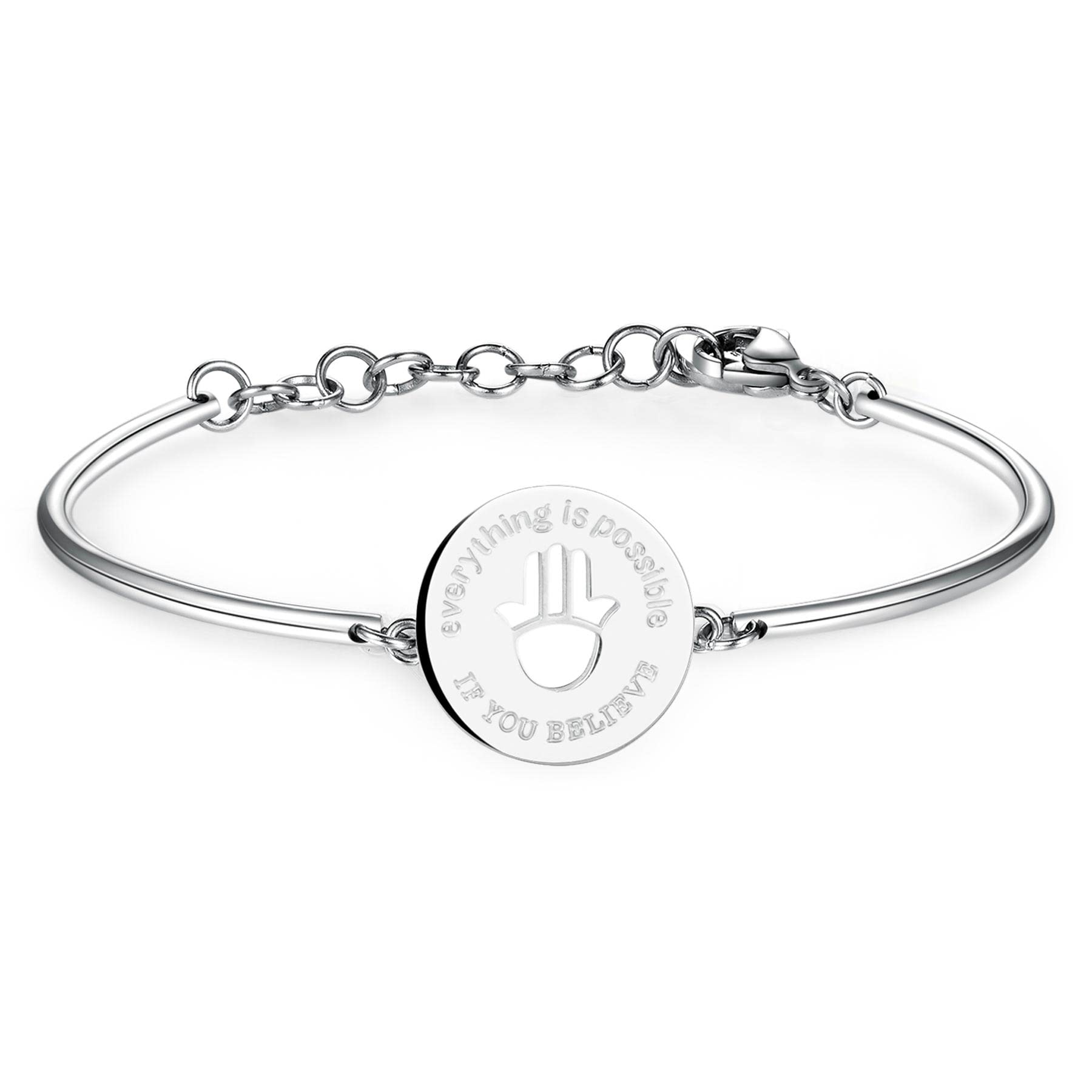 Brosway Bracciale Donna Collezione Chakra – Acciaio 316L Con Simbolo Ferro Di Cavallo E PVD Oro Rosa, Modello BHK55