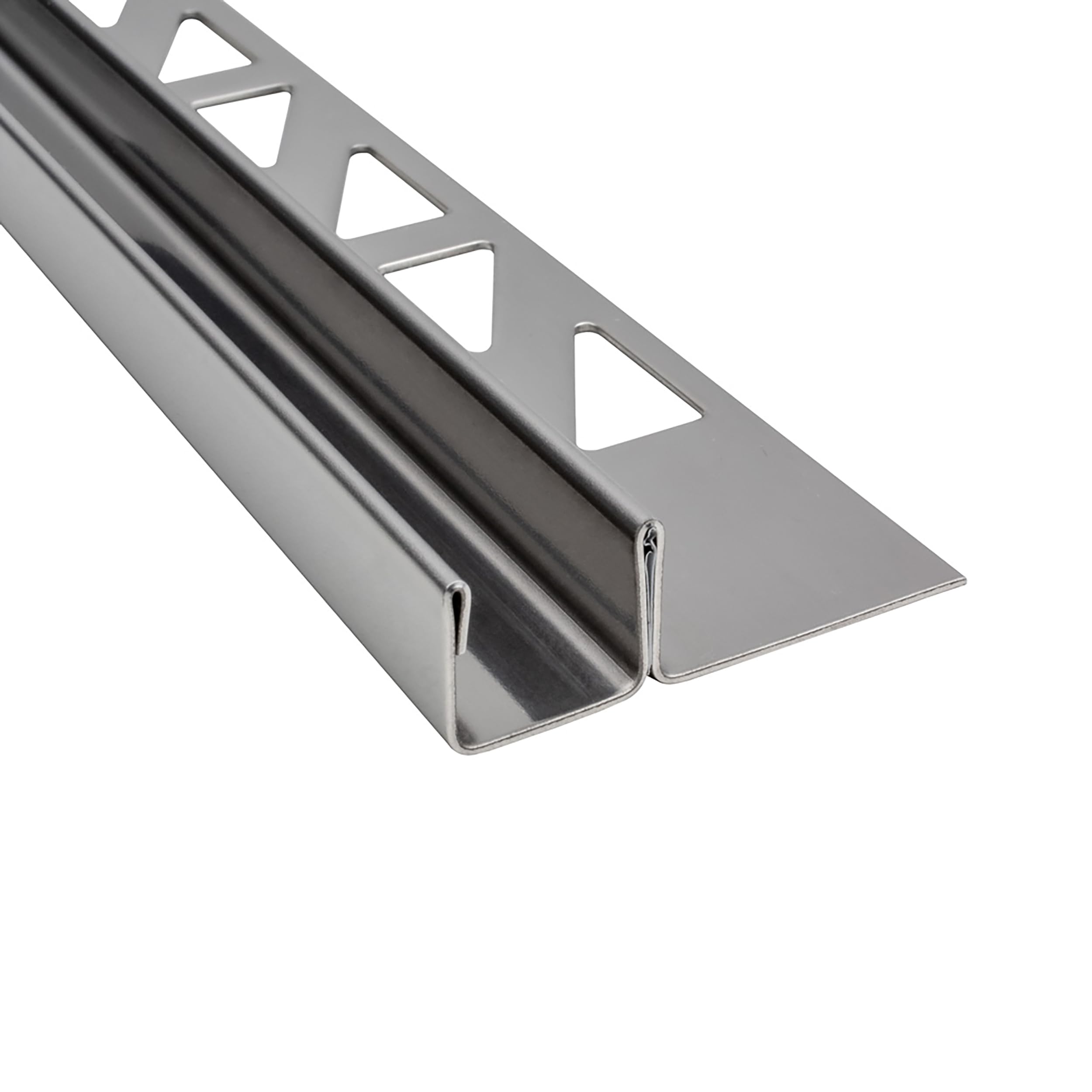 Glas-Fliesenprofil Edelstahl Klemmprofil Wandprofil V2A 2m 12.5mm 11mm