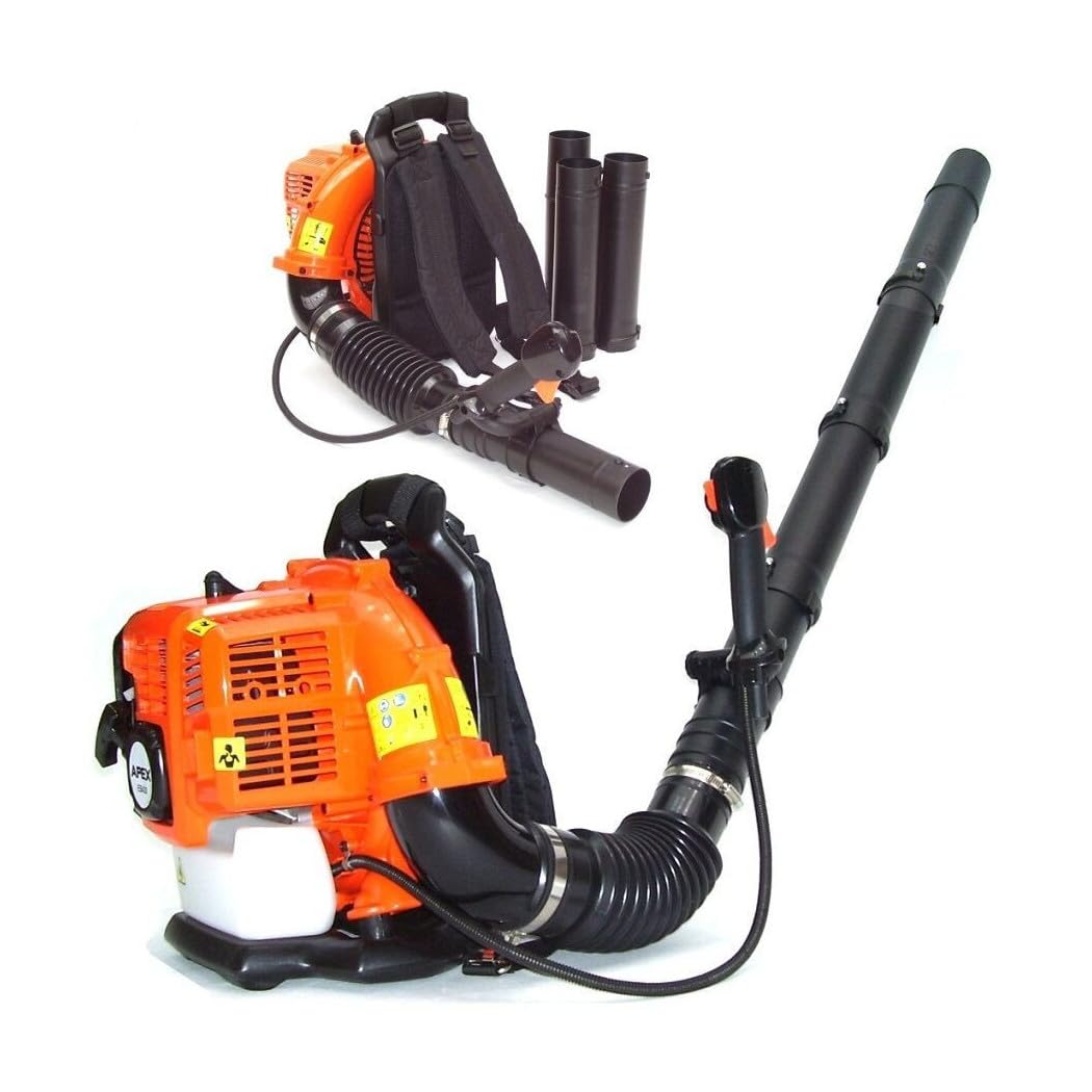 Trade Shop - Soffiatore A Zaino con Motore A A Scoppio da 42,7cc - 2 Tempi Foglie Giardino
