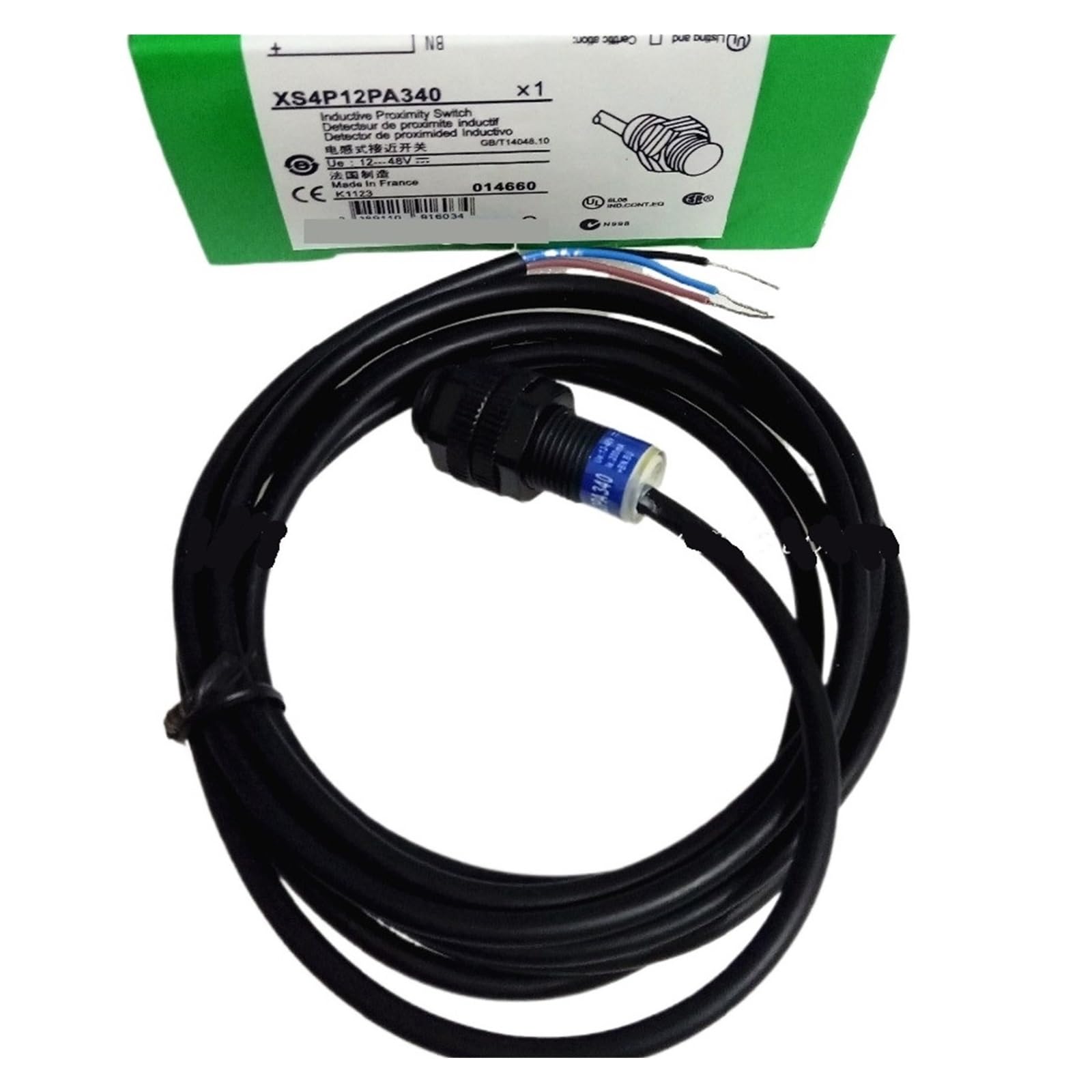 Interrupteur à induction XS4P12NA340 capteur inductif cylindrique