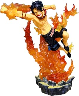 Ksopsdey One Piece Anime Figures Model, Super Figure Collection - 15 cm Anime One Portgas D. Ace Figure Model PVC Collection Model Figurine Decoration Car Ornaments