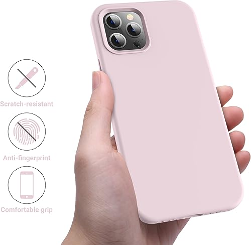 Miniatura 4 de OTOFLY Funda compatible con iPhone 12 Pro Max de 6.7 pulgadas (2020), serie sedosa y suave al tacto, funda protectora de goma de silicona líquida