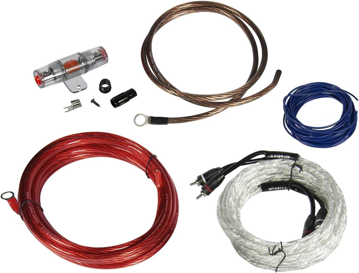 Hifonics HFX10WK – Set di collegamento amplificatore premium 10 mm²