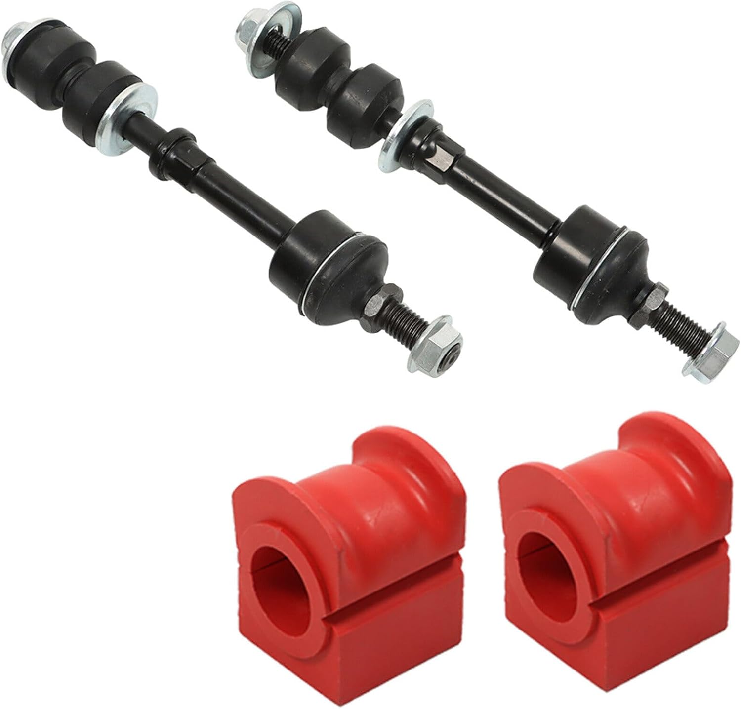 4pcs Front Sway Bar Links and Bushings Suspension Replacement for F150 2WD 2005-2008