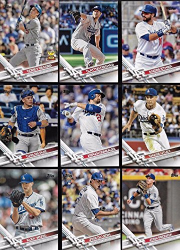 Los Angeles Dodgers 2017 Topps Complete Mint 28 Card Team Set Featuring Corey Seager All Star Rookie with Clayton Kershaw and Justin Turner Plus