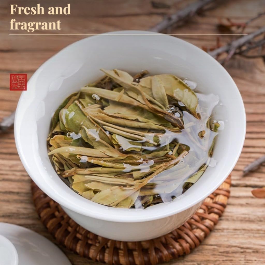 Tè BaiMuDan (Peonia Bianca) 125g*2/8,82 Oz | Tè in Foglie Sciolte Di Grado 1 | Tè Bianco Dall'aroma Intenso | Bevanda Naturale Sana