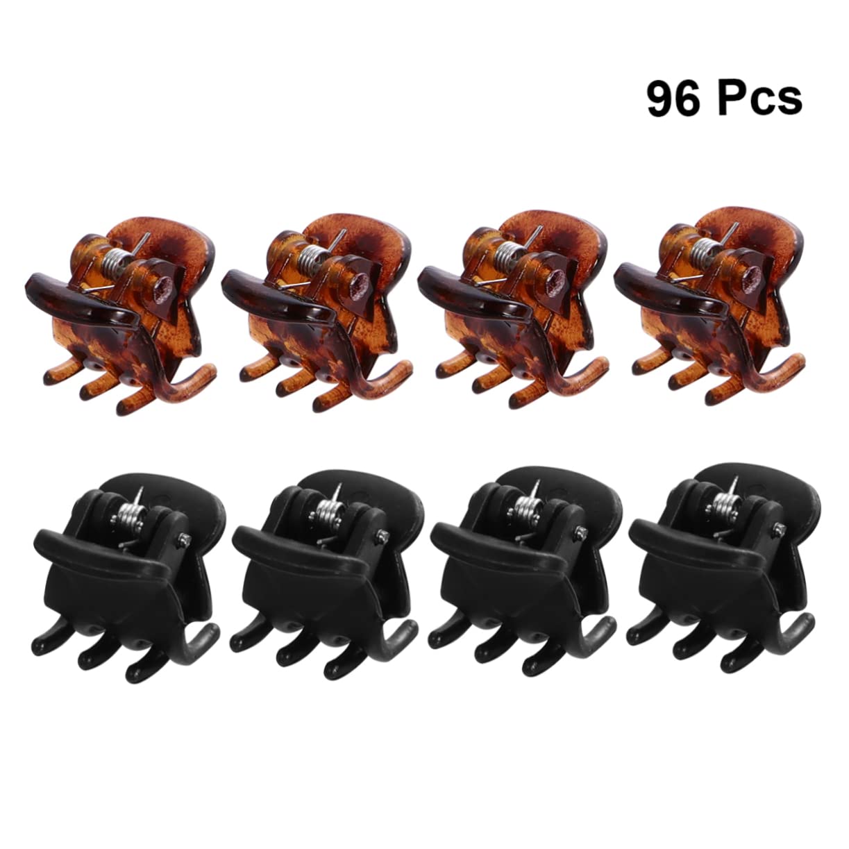 FOMIYES 192stücke Kleine Haarspangen Mini Haarklammern Für Damen Und Mädchen Schwarz Und Kaffee Haaraccessoire Für Frisuren Und Tägliche Nutzung