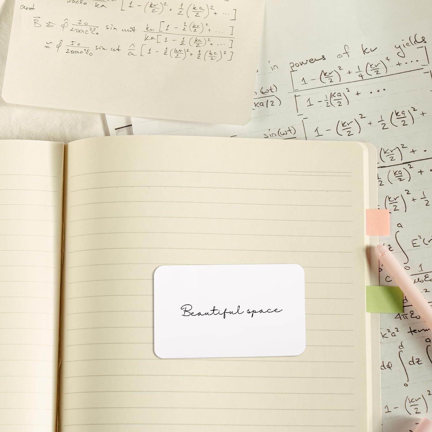 Luckious 100 Sheets DIY Doodle Hand-Painted Cards, Blank English Word Cards with Kraft Paper, Mini Note Cards - Image 3
