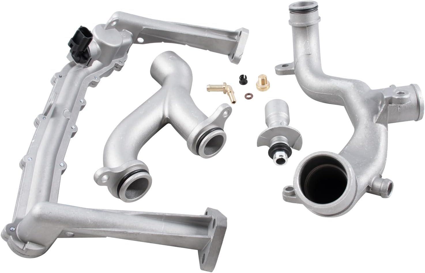 LR075991 Coolant Water Pipe System Kit Compatible With Jaguar F-Pace XF XE F-Type XJ for Land Rover Range Rover Sport Velar Land Rover Discovery LR4 Replaces LR092992 LR049990 LR028136