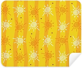 Sun Sunshine Hand Painting River Cleaning Cloth Screen Cleaner 2pcs Suede Fabric