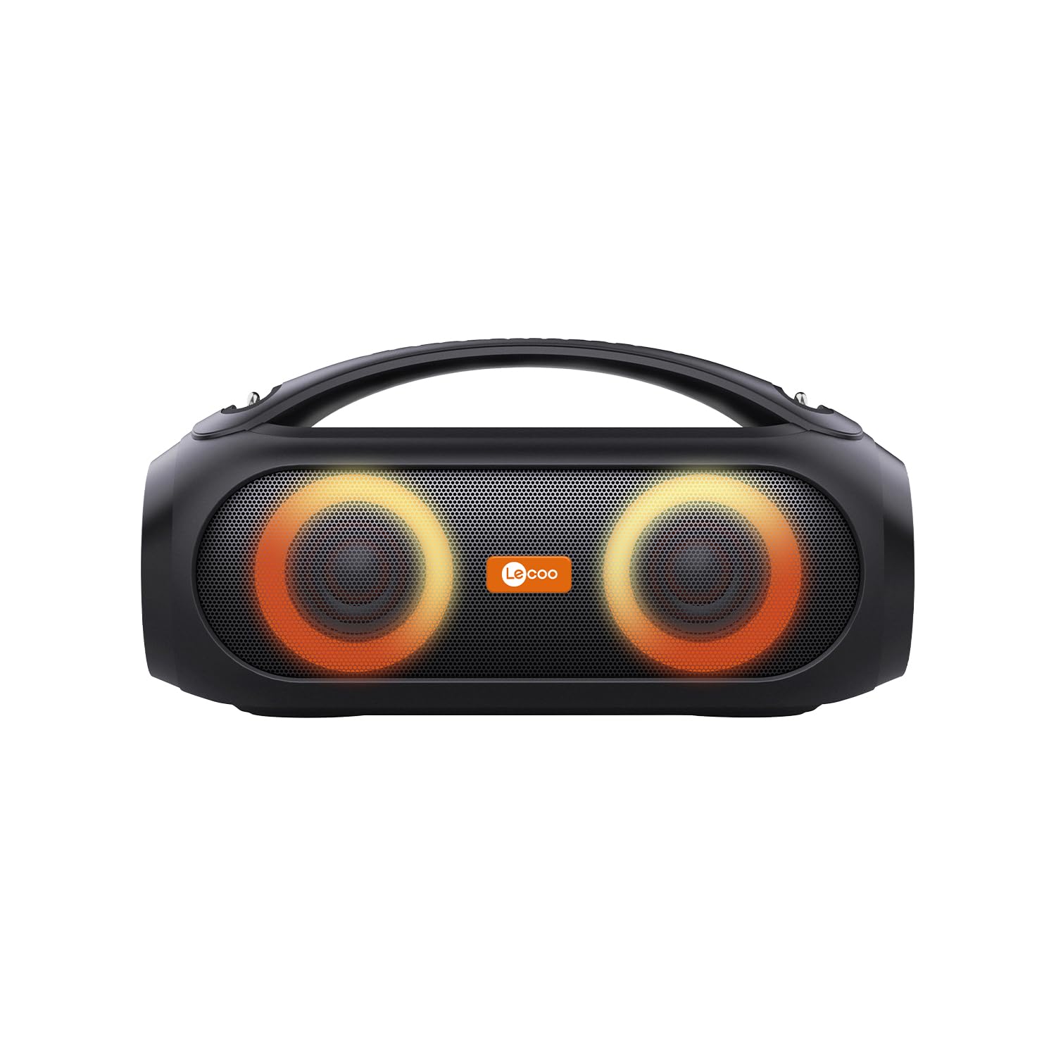 Lecoo DS152 35 cm Büyük Boy Boombox Bluetooth Hoparlör 36W, Çift 3” Subwoofer, RGB Aydınlatma, IPX5 Suya Dayanıklı, TWS Stereo, Powerbank Özellikli