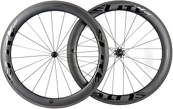 ELITEWHEELS Road Bike Carbon Wheels 700c Clincher 30/38/50/55/60/82mm Carbon Wheelset Tubeless Ready Cycling Wheel U Shape