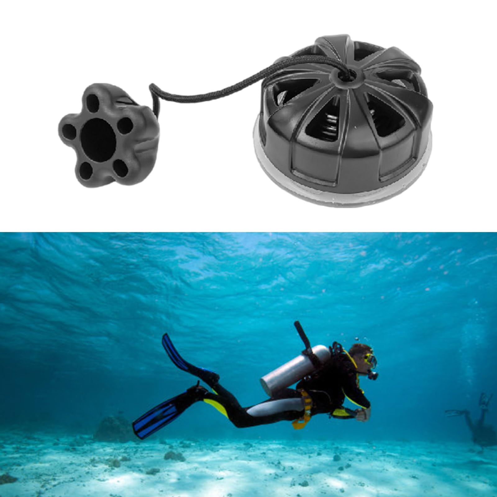 WEISUYUUS Scubas Diving Dump Valves Wing Over Pressure Release Valves Underwater Diving SMB Dump Valves for Water Equipment